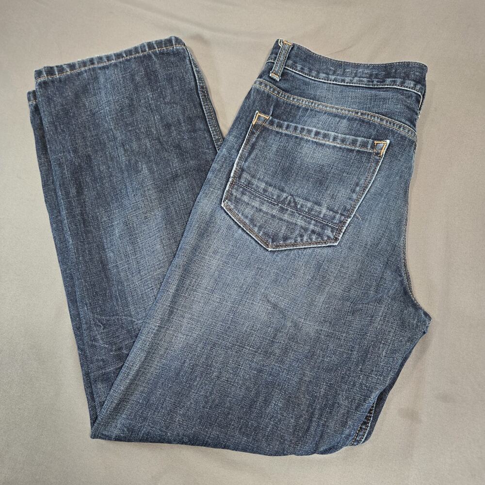 Urban Pipeline Slim Straight Jeans Mens 33x30 Tinted Dark Distressed Blue